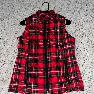 Relativity size small plaid vest